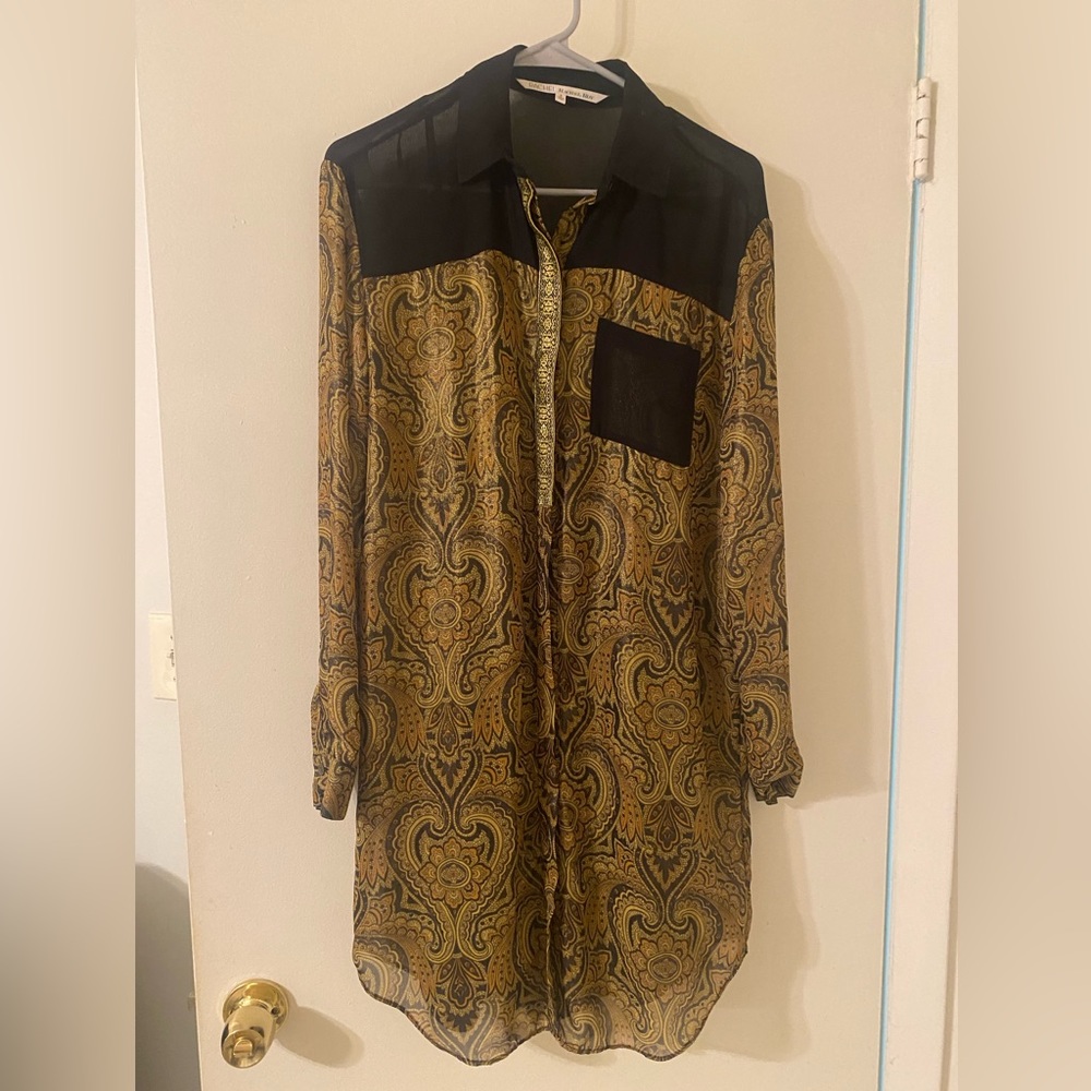 Gold print Rachel Roy Dress